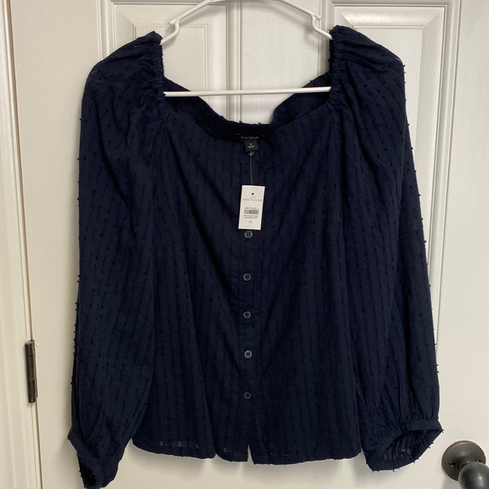 Ann Taylor Button Down Blouse